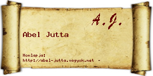 Abel Jutta névjegykártya